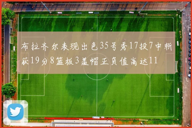 布拉齐尔表现出色35号秀17投7中斩获19分8篮板3盖帽正负值高达11